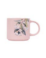Native Blooms White Floral Mug