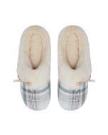 SnuggUps Women's Slide Cream Plaid