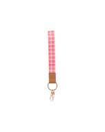 Teacher Plaid Wristlet Keychain
