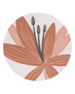 Amber Garden Flower Ceramic Coaster