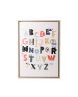 Baby Alphabet Framed Canvas 44x64