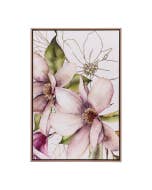 Blossom Left Golden Blooms Framed Canvas 94x64