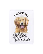 Pet Lovers Golden Retriever Acrylic Magnet