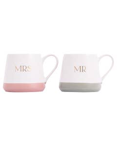 Wedding Mr & Mrs Mug Set